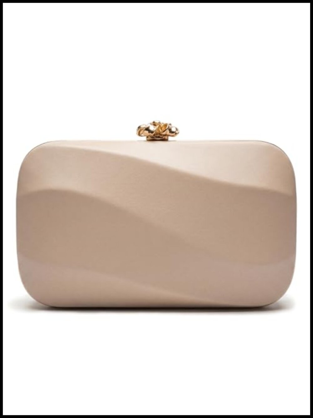 Hard Shell Clutch Purse with Detachable Chain Evening Bag PU Leather